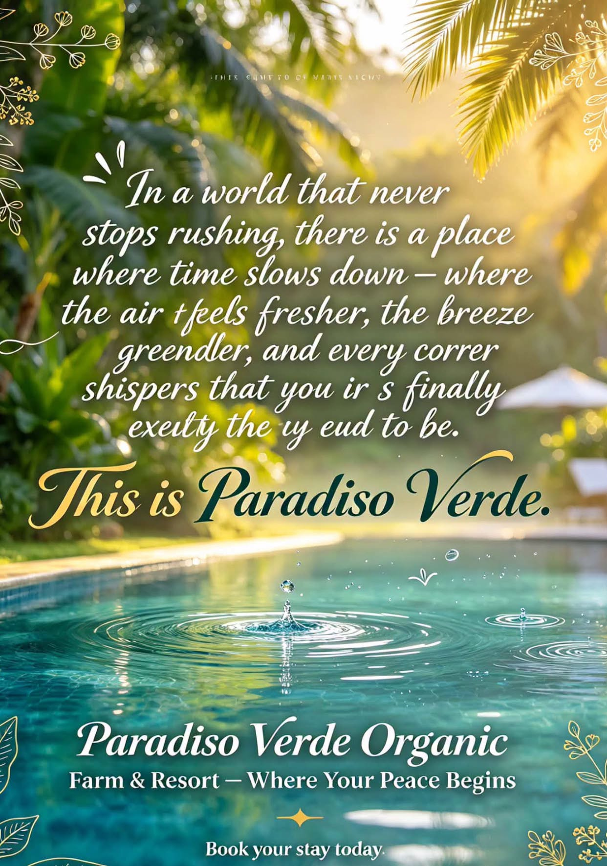 Event space at Paradiso Verde